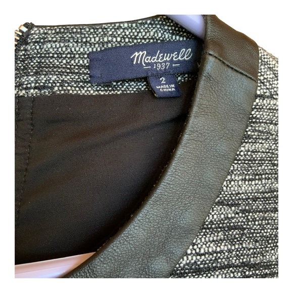 Madewell The Anywhere Tweed Dress Sz 2 - Picture 5 of 8